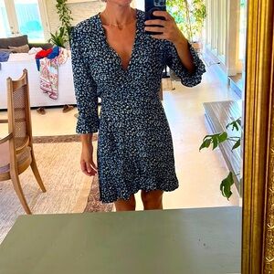 Faithfull the brand wrap dress size 8